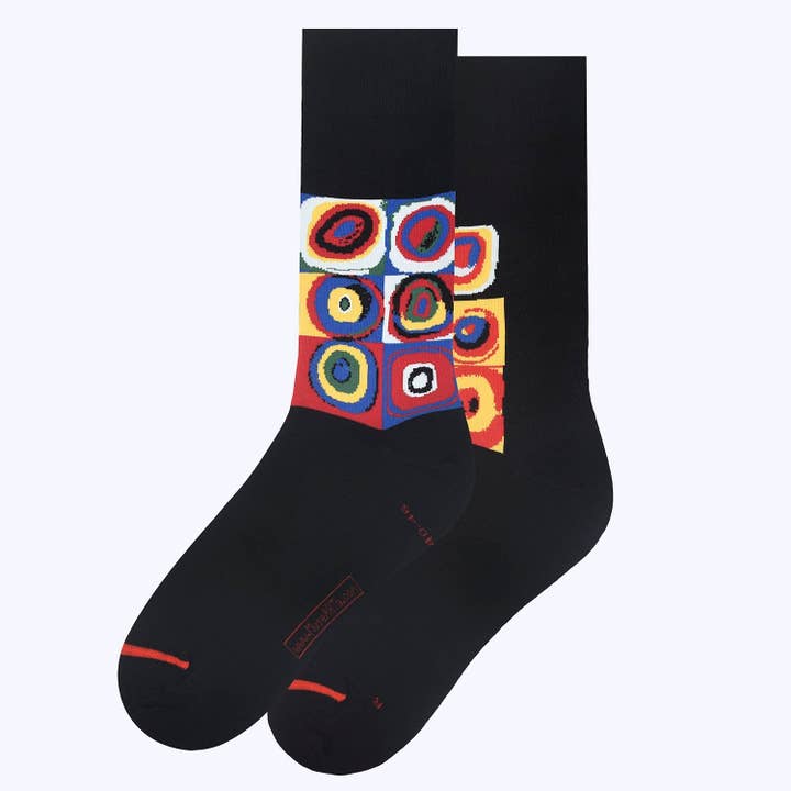MuseARTa GmbH - Wholesale Socks - Unisex - Vasily Kandinsky - Squares with Concentric Circles