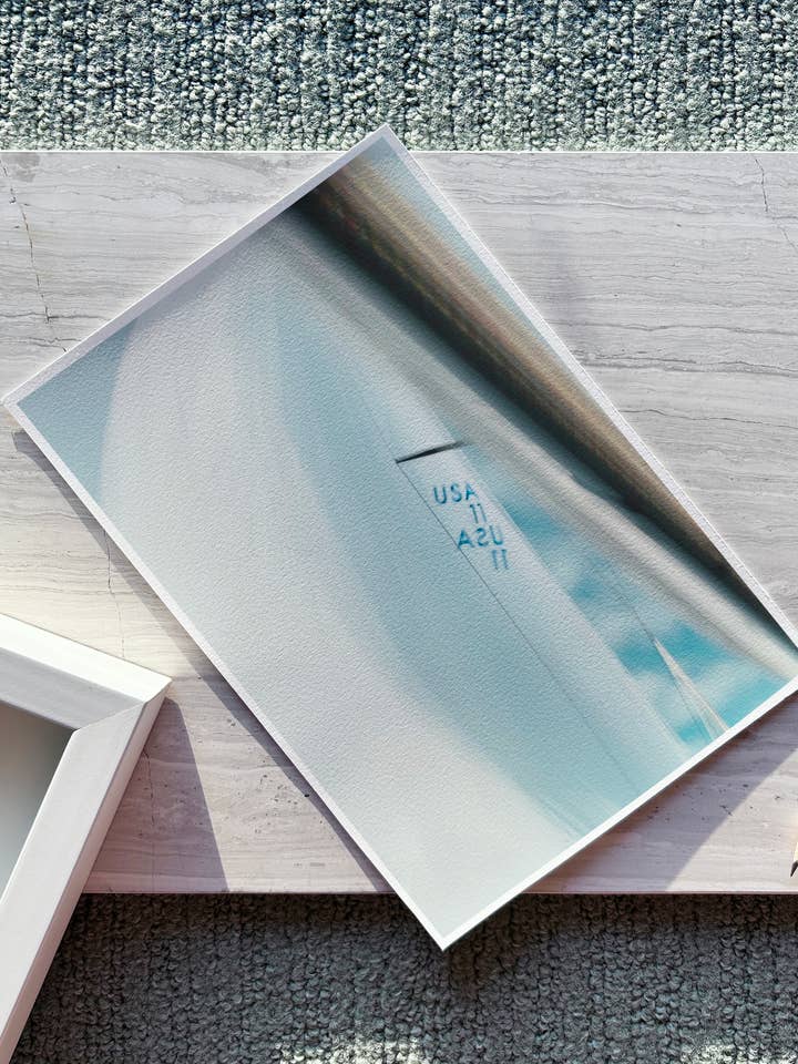 'Starboard Tack' sailing inspired fine art (print only) for wholesale by art+drift