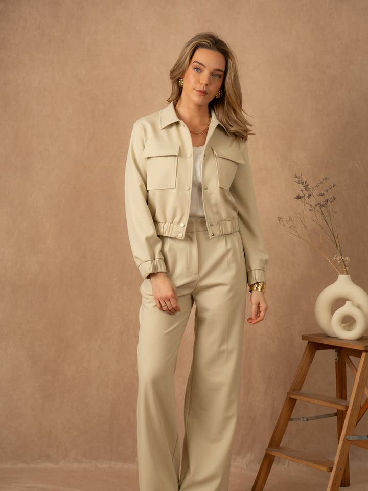 Chic bomber jacket V343 for wholesale by LULUMARY