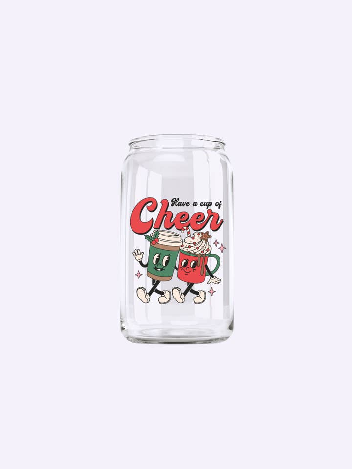 Christmas Glass cups for wholesale by Seven hearts shop
