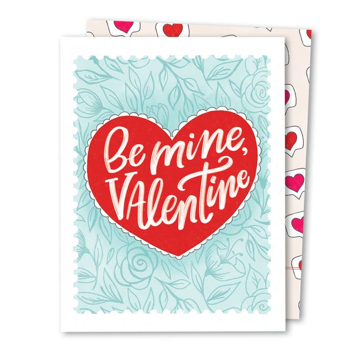 The Noble Paperie - Vendita all'ingrosso Biglietti per San Valentino - Be Mine Valentine | Biglietto d'amore per San Valentino per partner e amico