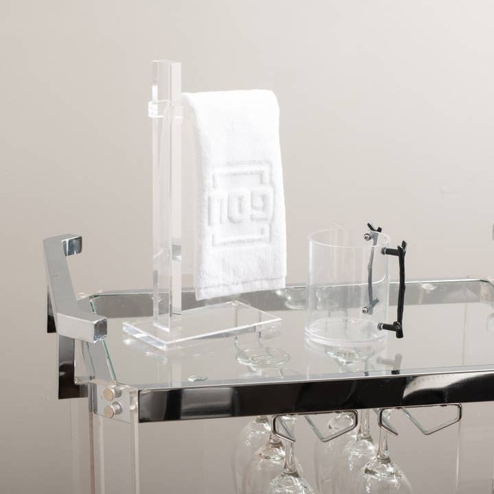 Clear Finger Towel Stand for wholesale on Faire3