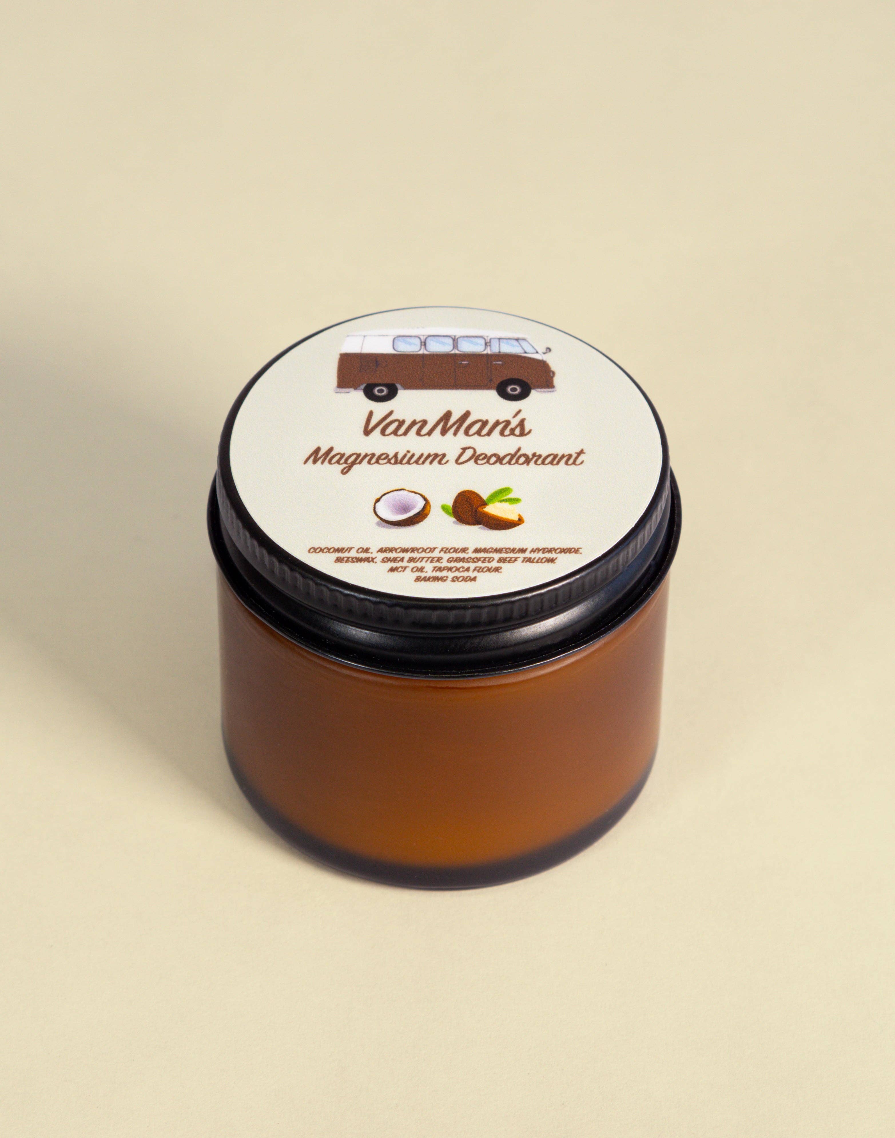 The VanMan Company - Wholesale Deodorant - Men's - *New* VanMan's Vanilla Magnesium Deodorant - 2 oz5