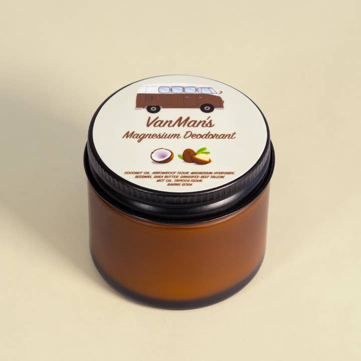 The VanMan Company - Wholesale Deodorant - Men's - *New* VanMan's Vanilla Magnesium Deodorant - 2 oz5