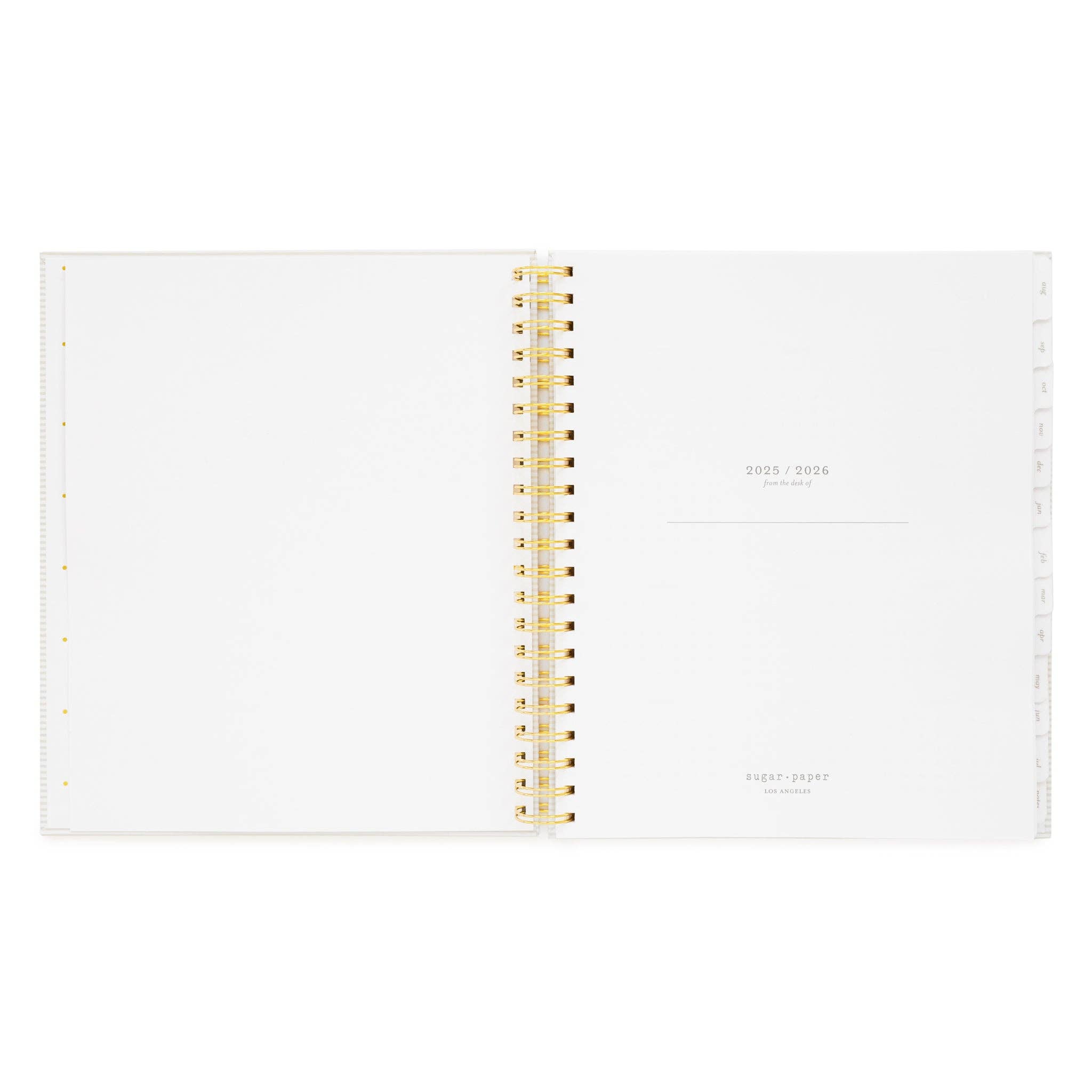 Sugar Paper - Wholesale Planner - 2025-2026 Khaki Stripe Large Weekly Spiral Academic Planner3