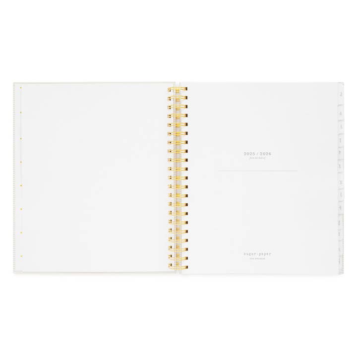 Sugar Paper - Wholesale Planner - 2025-2026 Khaki Stripe Large Weekly Spiral Academic Planner3
