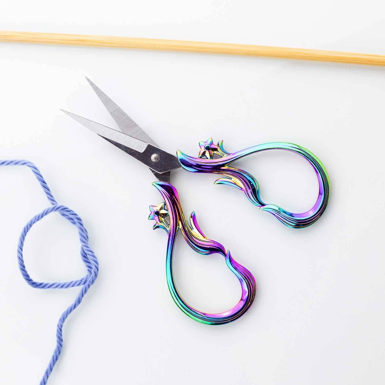 Twice Sheared Sheep - Wholesale Scissors - Star Dust Rainbow Embroidery Scissors2