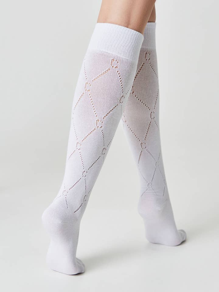 Conte Elegant - Wholesale Socks - Women's - Cotton Knee Highs Conte Classic 007