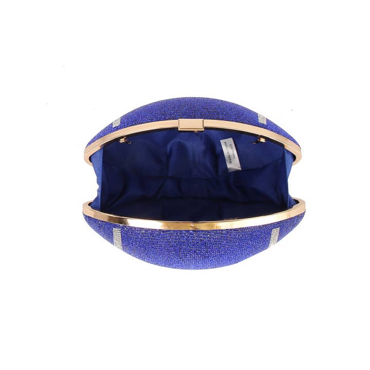 Handbag Factory Corp - Wholesale Clutch Bag - Women's - Rhinestone Studded Football Bag
