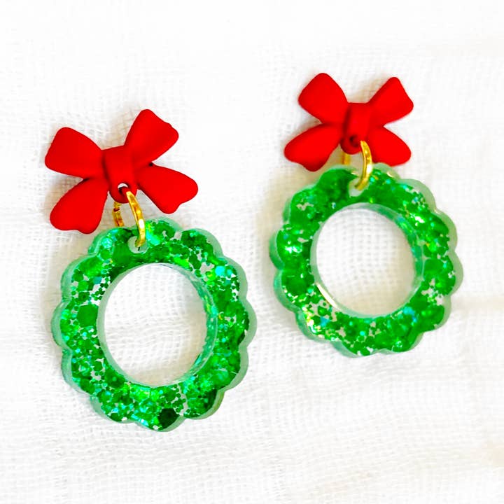 Orecchini a ghirlanda natalizia per la vendita all'ingrosso da parte di ShopWell