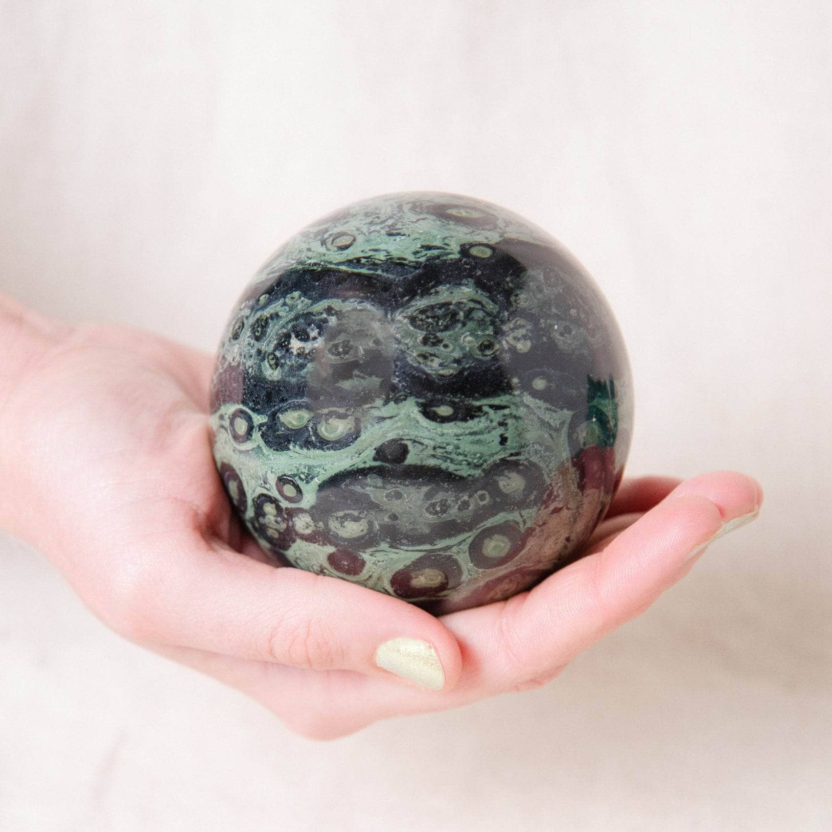 Tiny Rituals - Wholesale Spiritual Stone/Crystal - Kambaba Jasper Sphere - AAA Premium Quality16