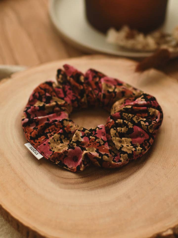 Flower scrunchie - Sierra for wholesale by Boutique Soha