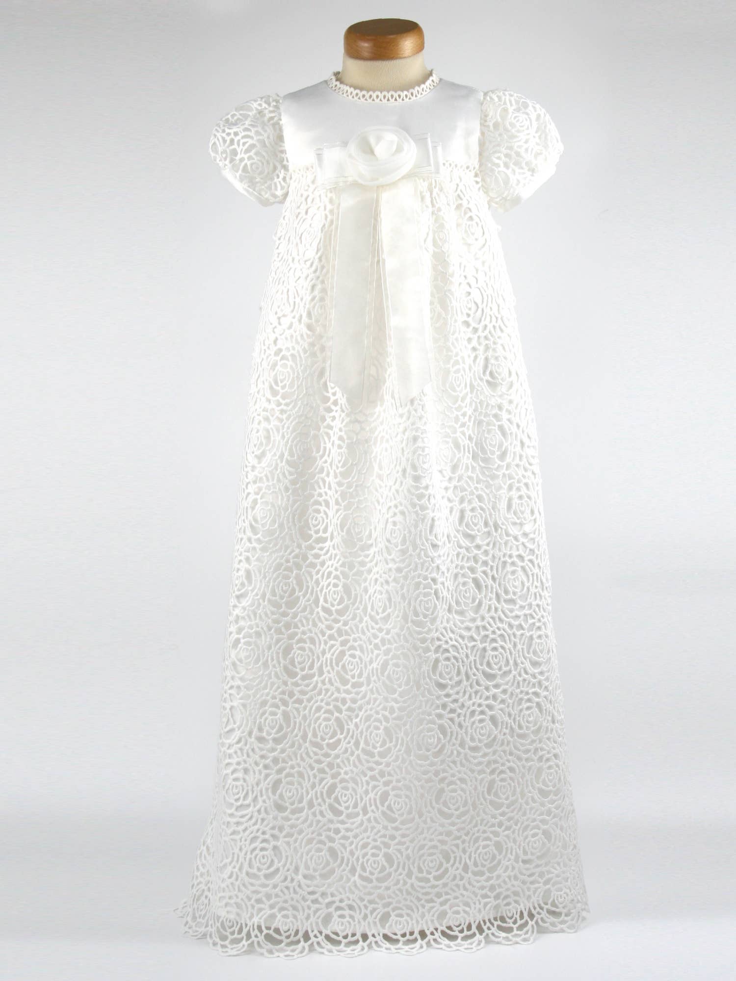 The Heritage Collections - Wholesale Dress - Baby - Ruby - Traditional Long Lace Christening Robe