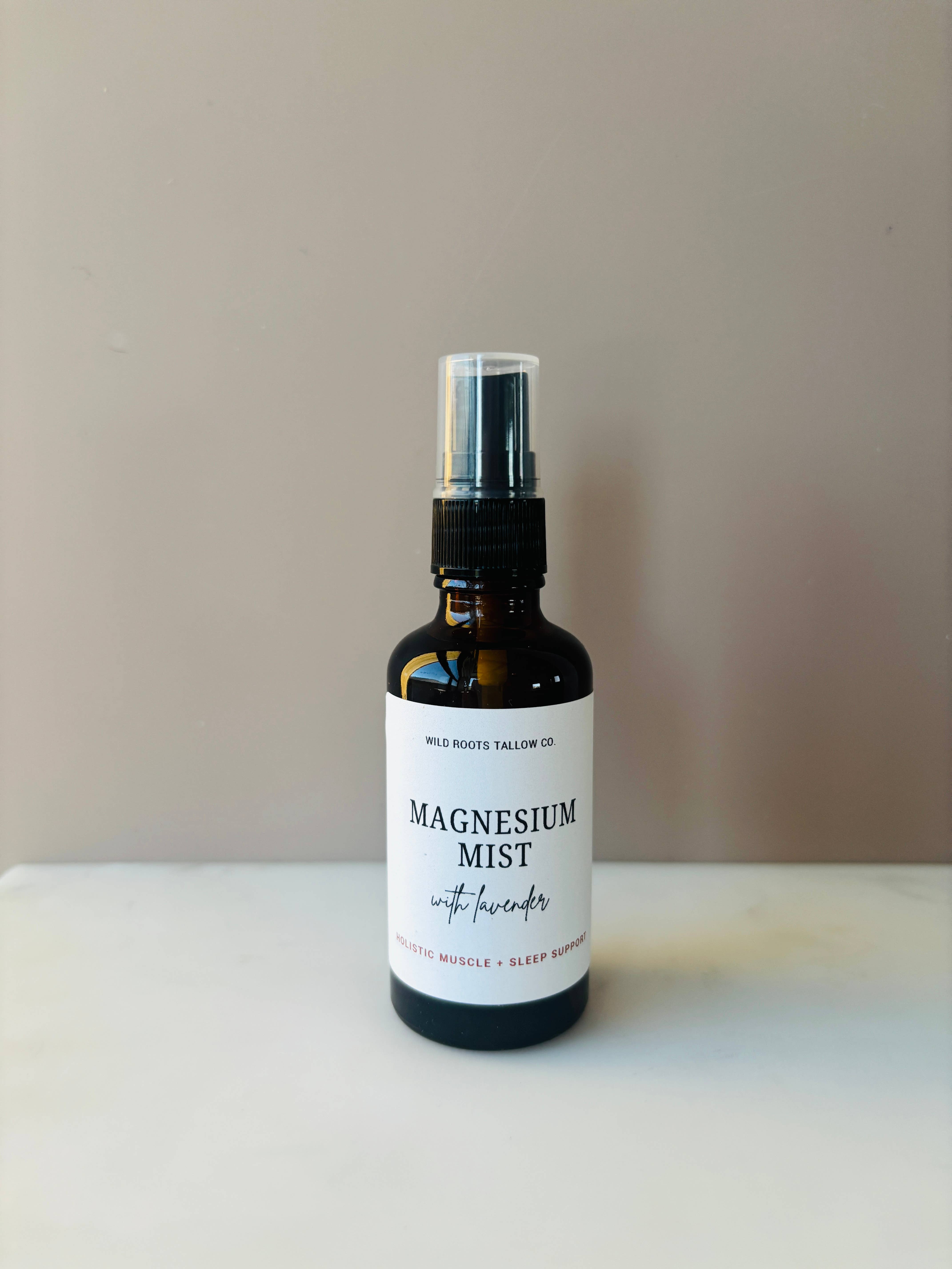 Wild Roots Tallow Co. - Wholesale Pain Relief Spray/Cream - Magnesium Mist with Lavender | Relaxing & Muscle-Support1