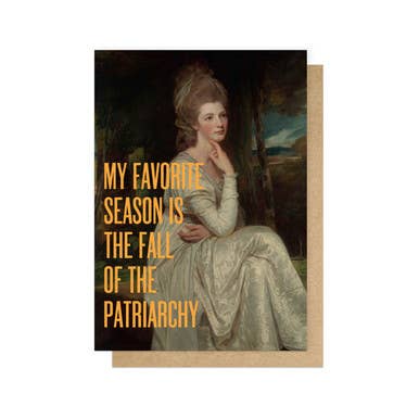 My Favourite Season Greetings Card for wholesale by East End Prints - Greetings Cards & Postcards