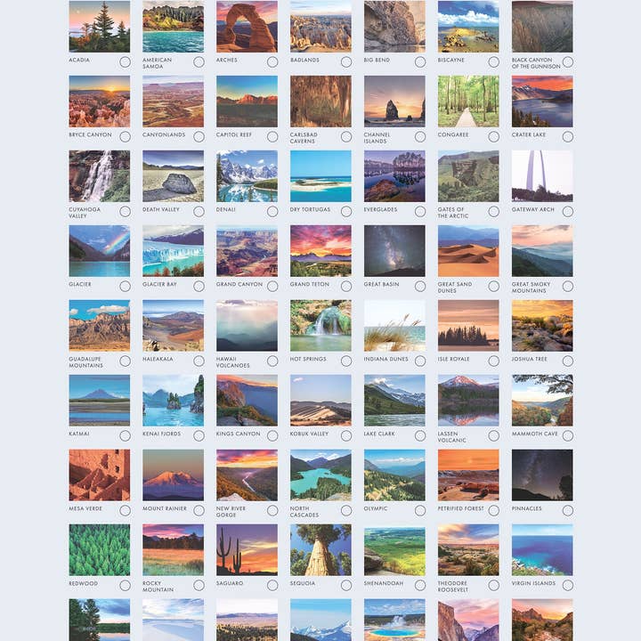 Epic Adventure Maps - Wholesale Poster - National Park Scratch Off Poster