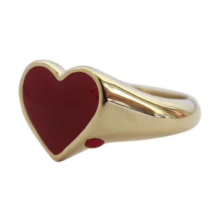 Bleeding Heart Ring Gold por atacado de Serpent & the Swan