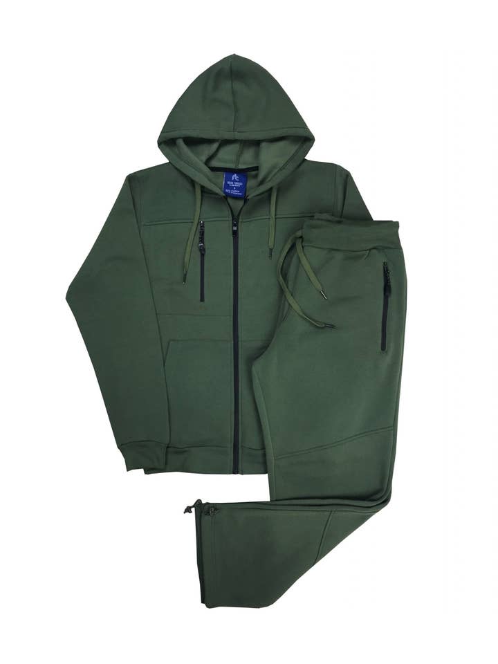 Royal Threads - Wholesale Tracksuit – Men′s - Men’s 2-Piece Sweatsuit Fleece Jogging Suit Warm Outfit2