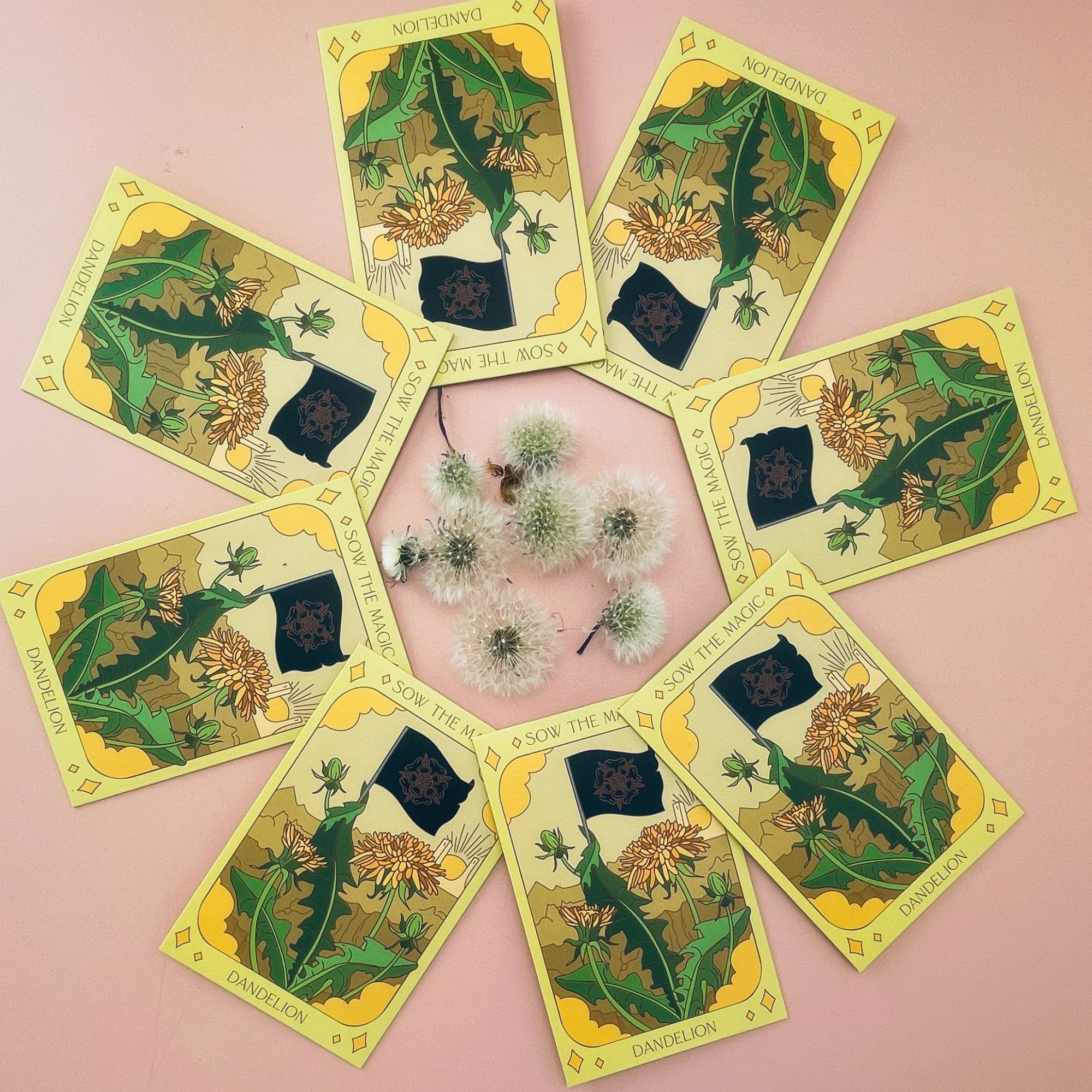 Sow the Magic - Wholesale Plant Seeds - Dandelion Tarot Seed Packet1