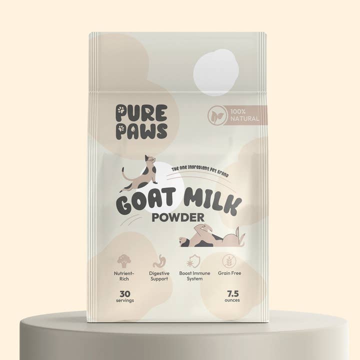 Goat Milk Powder - Your Pet’s Wellness Boost (7.5 oz) for wholesale by Pure Paws