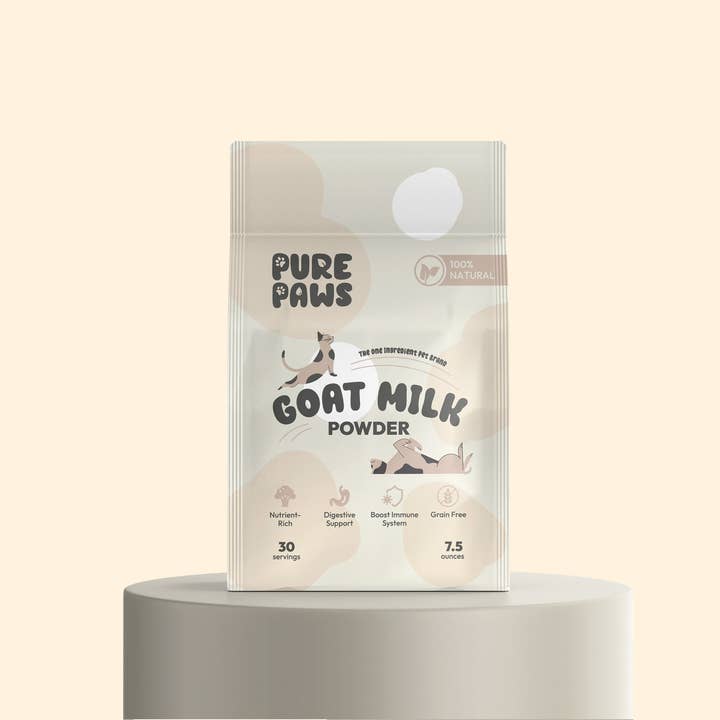 Pure Paws - Wholesale Pet Supplement - Cat/Dog - Goat Milk Powder - Your Pet’s Wellness Boost (7.5 oz)