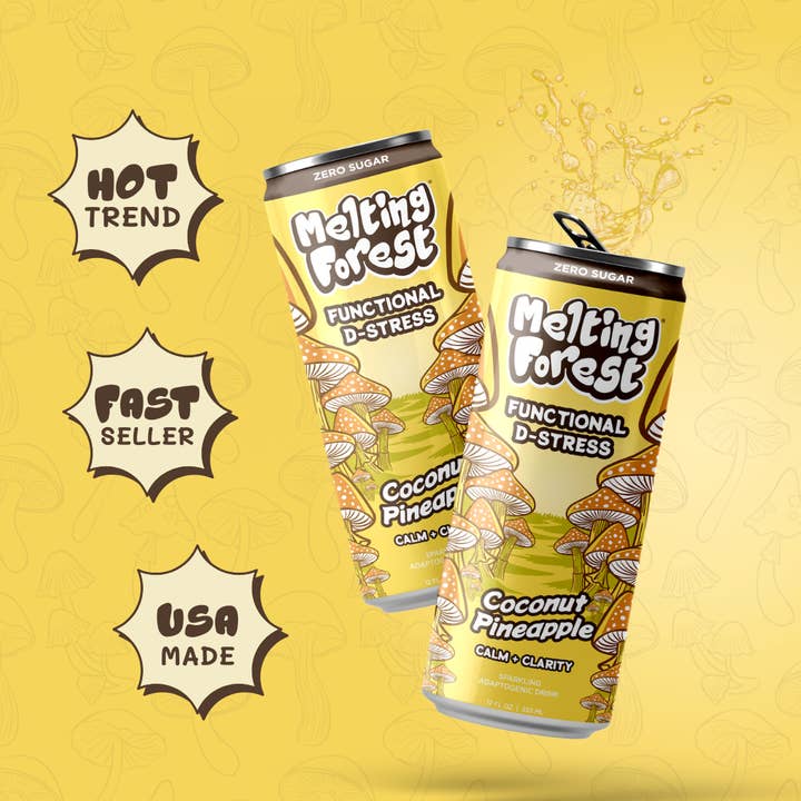 Mushroom Drink | Stress Relief | Coconut Pineapple for wholesale by Melting Forest