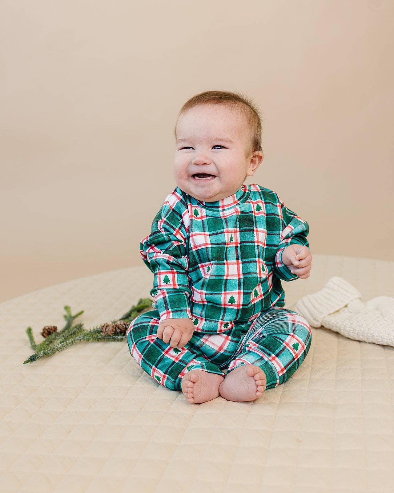 Lucky Panda Kids - Wholesale Top & Pant Set - Baby - Jogger Set | Winter Plaid5