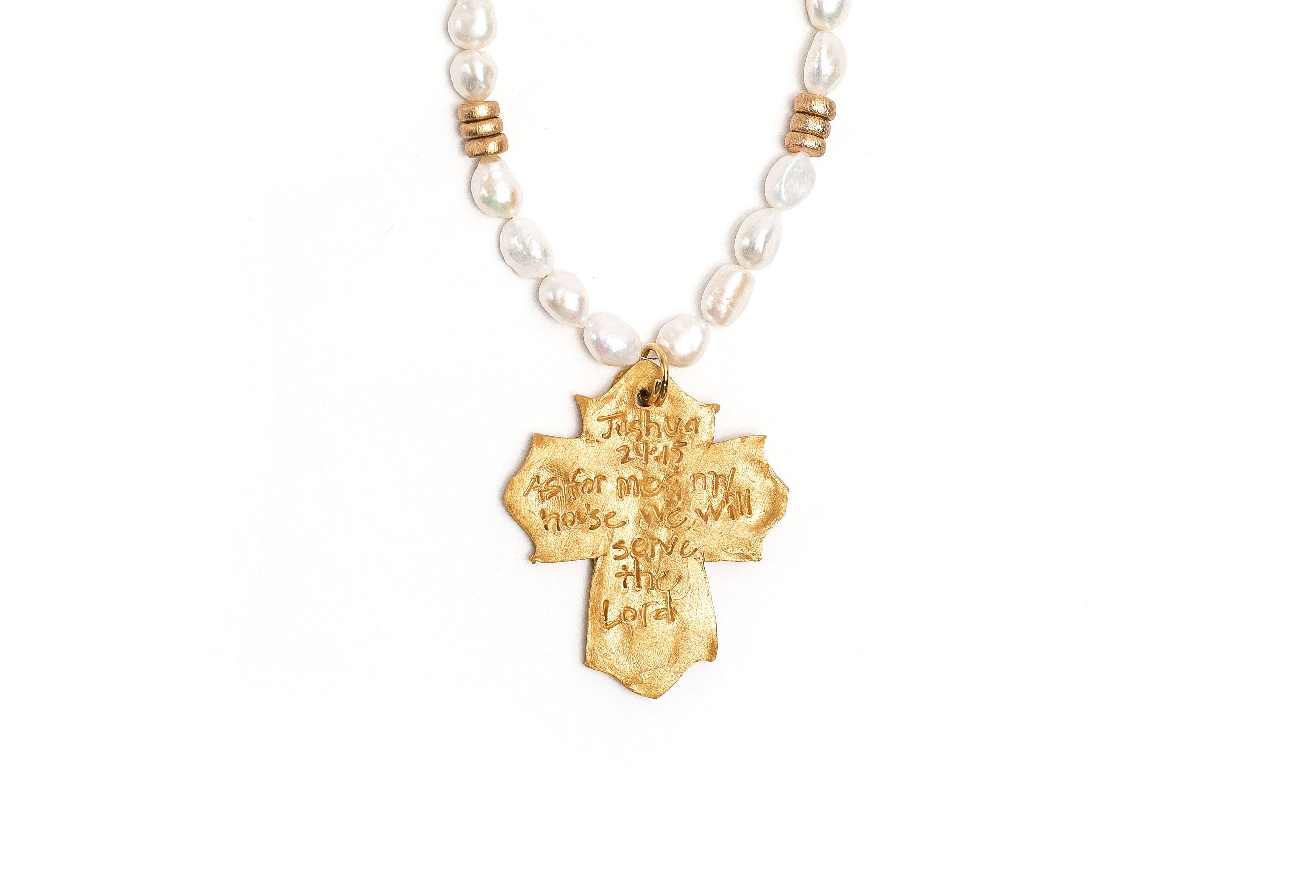 Hidden Truth Jewelry - Wholesale Pendant/Charm Necklace - Freshwater Pearls with Leah Cross2