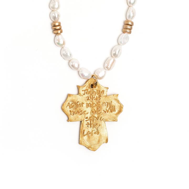 Hidden Truth Jewelry - Wholesale Pendant/Charm Necklace - Freshwater Pearls with Leah Cross2