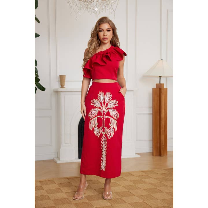 Printed Skirt Set for wholesale by Chicways