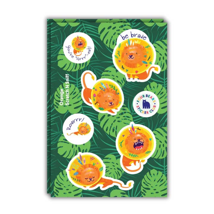 Siate leoni coraggiosi per la vendita all'ingrosso da parte di Four Bears Sticker Club