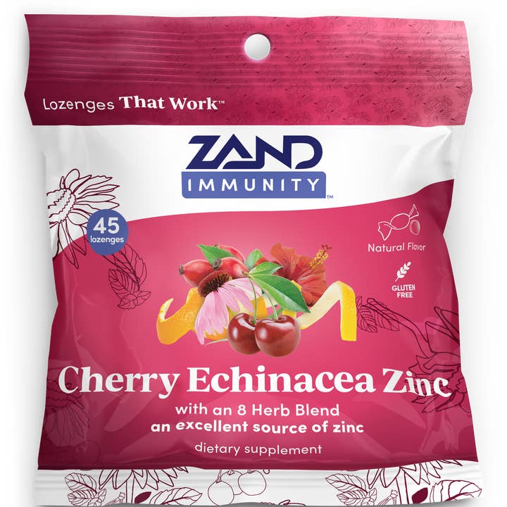 Zand - Wholesale Lozenges/Cough Drops - Cherry Echinacea Zinc Lozenges0