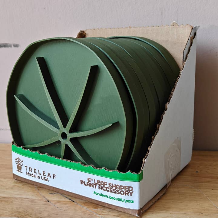 Treleaf - Wholesale Plant Pot - Lili Sausr - Lilly pad shaped Saucer - Spill tray - Drip tray for houseplants - Humidity tray1