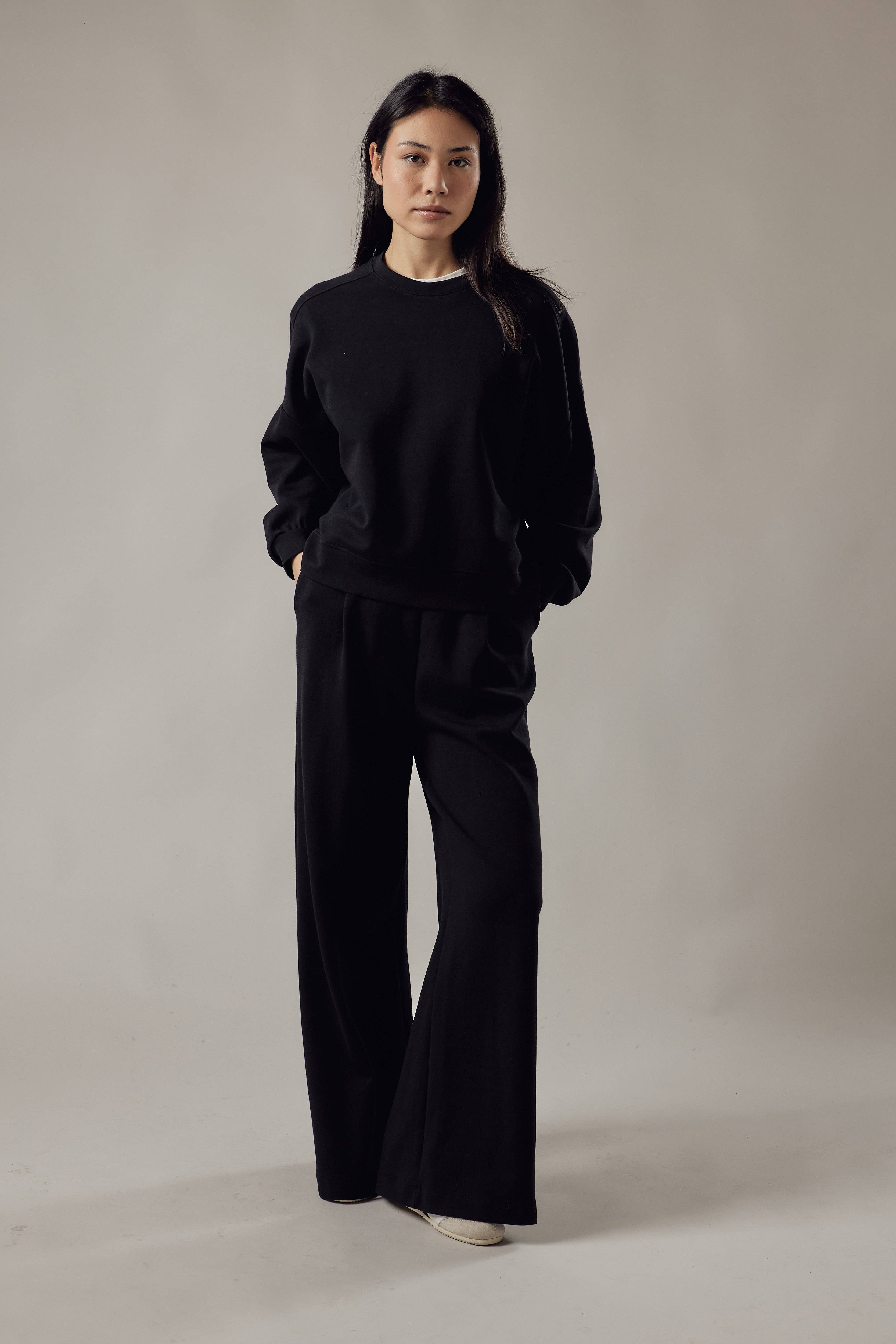 OWN OFF WITH NATURE - Wholesale Sweatshirt - Women's - Loose Fit Crew Neck Sweatshirt in Interlock7