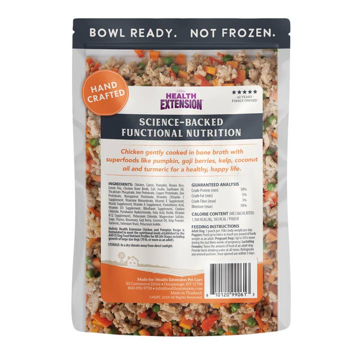 Health Extension Pet Care - Wholesale Pet Food - Dog - Gently Cooked Chicken And Pumpkin Recipe7