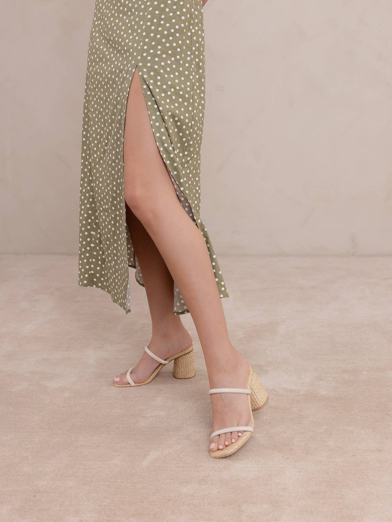 The Margaret Beige | Rattan Heel for wholesale on Faire6