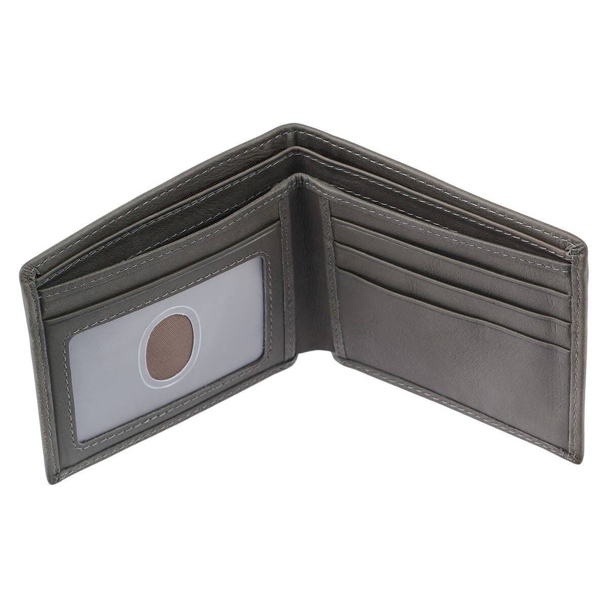 Christian Art Gifts - Vente Portefeuille – homme - Portefeuille en cuir gris avec insigne du sel de la Terre3