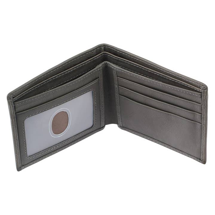 Christian Art Gifts - Vente Portefeuille – homme - Portefeuille en cuir gris avec insigne du sel de la Terre3