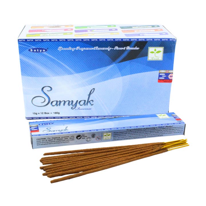 Incienso Satya Samyak 15 gramos para venta al por mayor de Eastern Trading