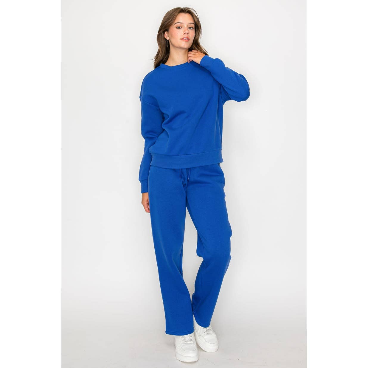 Timeless - Wholesale Sweatshirt - Women's - Oversized Crewneck Fleece Long Sleeve Sweatshirt3