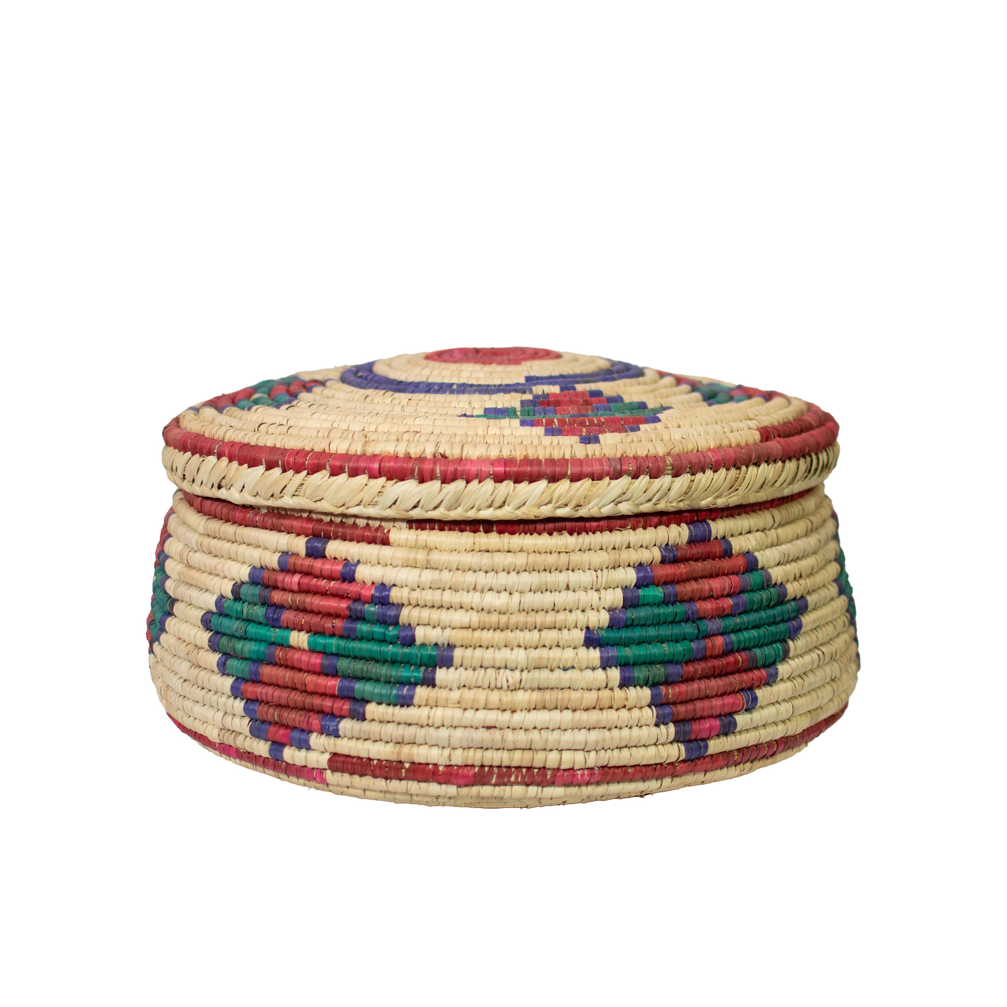 ArtisanalEmporiumLLC - Wholesale Basket - Handmade 12" Basket with Lid - Storage Hamper Basket4