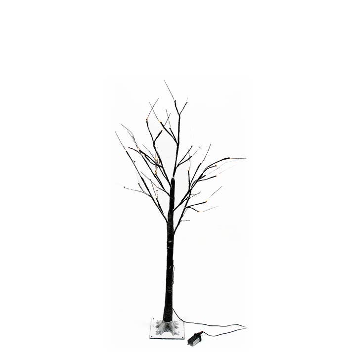 Will's Company - Wholesale Christmas Decoration - LED Lighted Brown Twig Tree with Snow- 3 size options