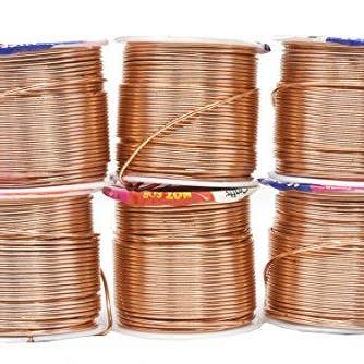 Mandala Crafts - Wholesale Craft Supplies - Mandala Crafts Anodized Aluminum Wire for Sculpting, Armature, Jewelry Making, Gem Metal Wrap, Garden, Colored and Soft, Assorted 6 Rolls46