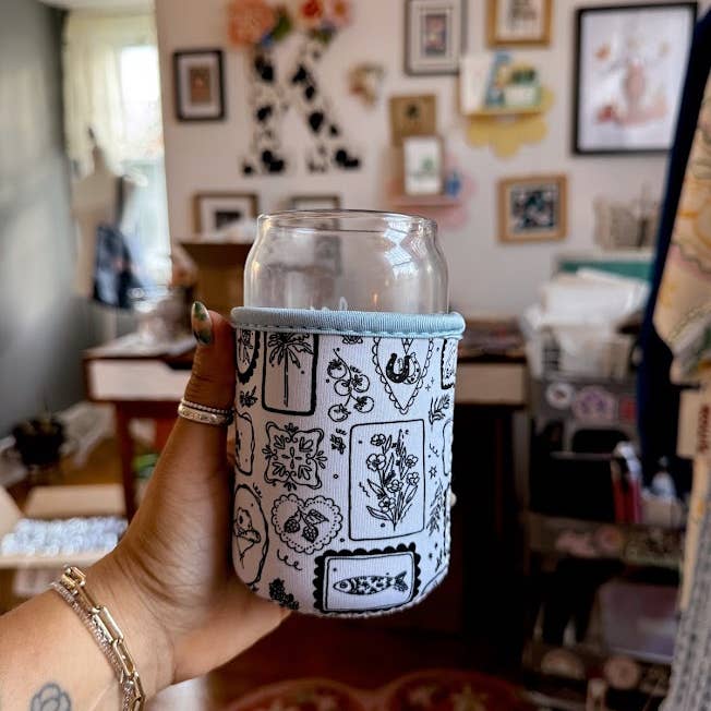 kash co studio - Wholesale Drink huggers & koozies - Seaside Dreams Cup Sleeve2