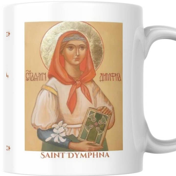 Sal Et Lux - Wholesale Coffee Mug - Saint Dymphna Sacred Religious Catholic Ceramic Coffee Mug0