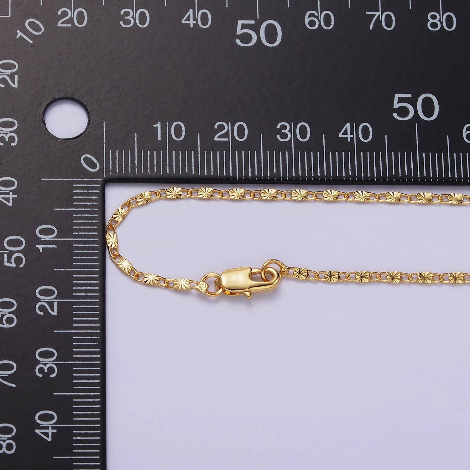 Aim Eternal - Wholesale Link & Chain Necklace - 18"/20"Gold Filled 1.5mm Sunburst Unique Link Chain Necklace2