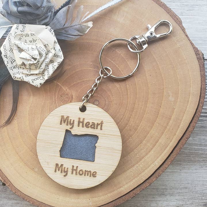 Gone Rogue Boutique - Wholesale Keychain - Women's - My Heart My Home keychain