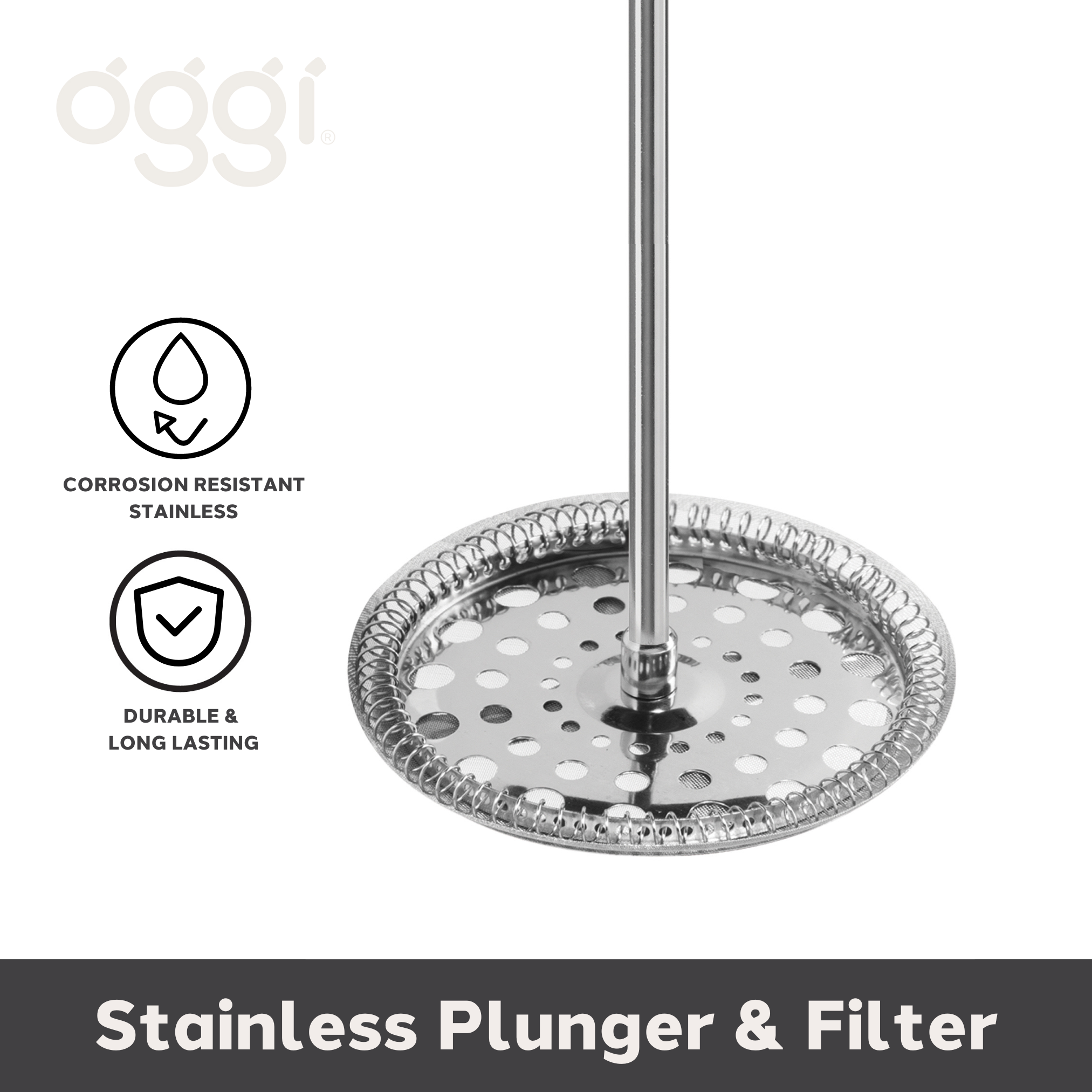 Oggi - Vendita all'ingrosso Caffettiere French press - Caffettiera a stantuffo 3 tazze (350 ml, 12 oz) Rossa1