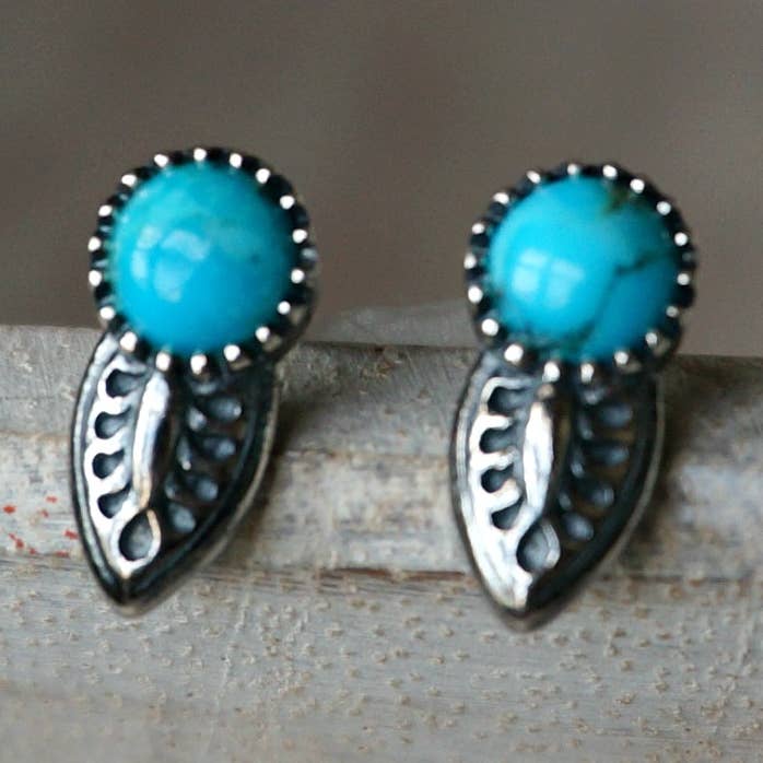 Sowell Jewelry - Wholesale Stud/Post Earrings - Angelica Turquoise Stud Earrings0
