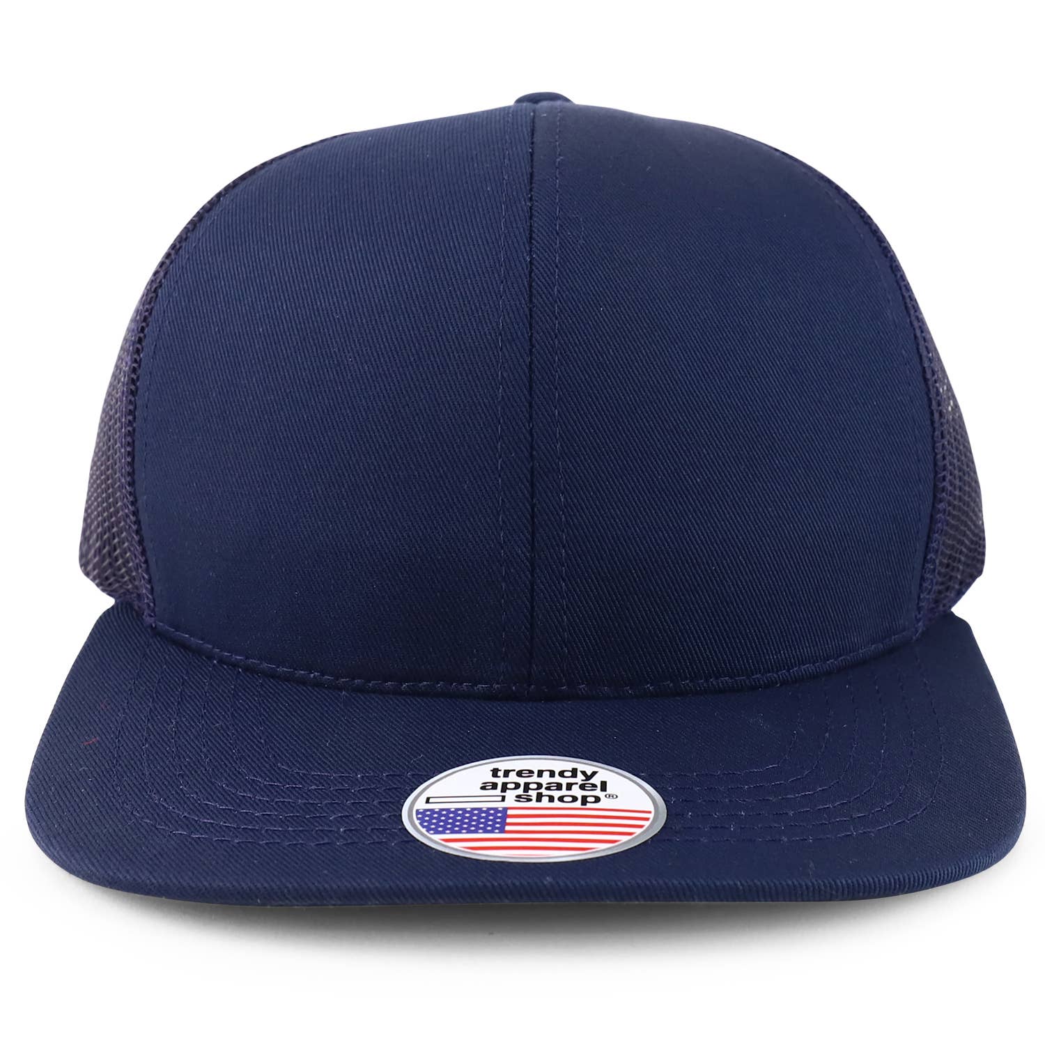 Trendy Apparel Shop - Wholesale Snapback pet - Uniseks - Gemaakt in de VS Gestructureerde platte Snapback Mesh-achterkant met 6 panelen9